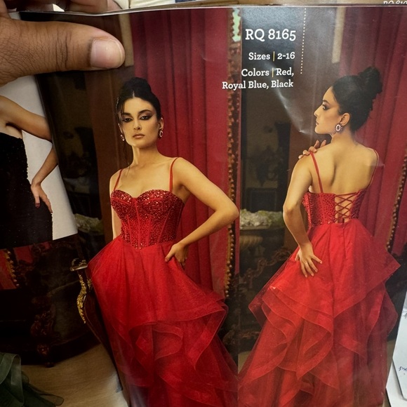 Dresses & Skirts - Red and Black Prom Dress